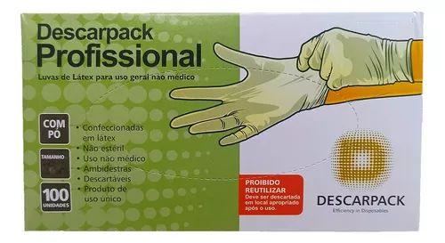 Luva de Látex com Pó multiuso para beleza, estética, clinicas, cozinha - Descarpack Tam G Imagem de Luva de Látex com Pó multiuso para beleza, estética, clinicas, cozinha - Descarpack Tam G