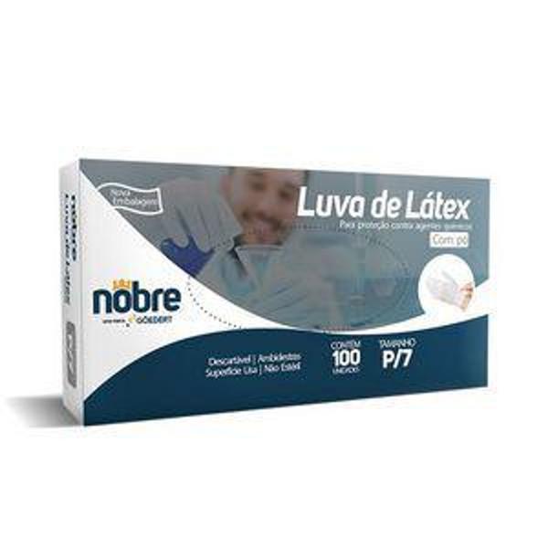 Imagem de Luva de Látex Nobre Tamanho:P/7 - 100 Unidade