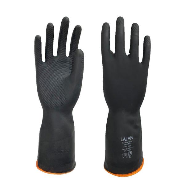 Luva de Látex Reforçada Preta Max Pro CA 39619 Lalan AdvanSafety Imagem de Luva de Látex Reforçada Preta Max Pro CA 39619 Lalan AdvanSafety