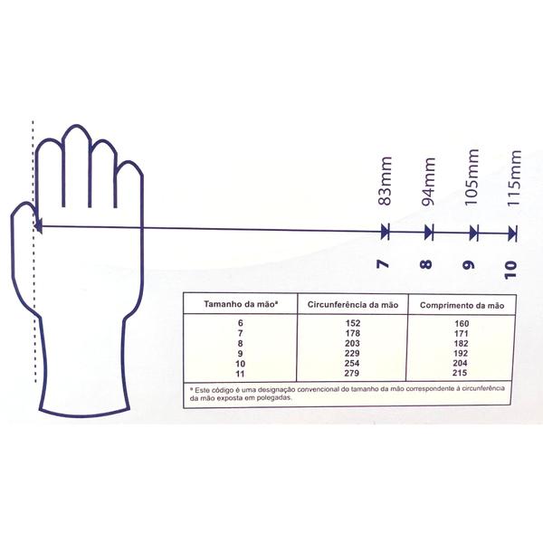 Imagem de Luva de procedimento de nitrilo super safety bio caixa 100 -  ca 41296