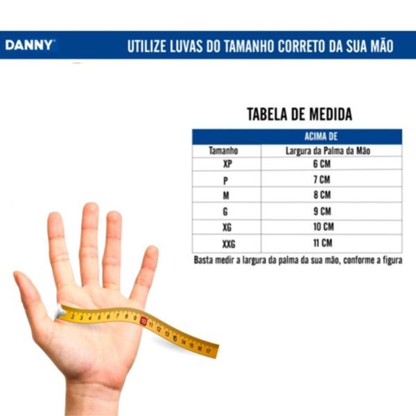 Imagem de Luva De Segurança Resistente Anti Corte Açoflex Danny EPI