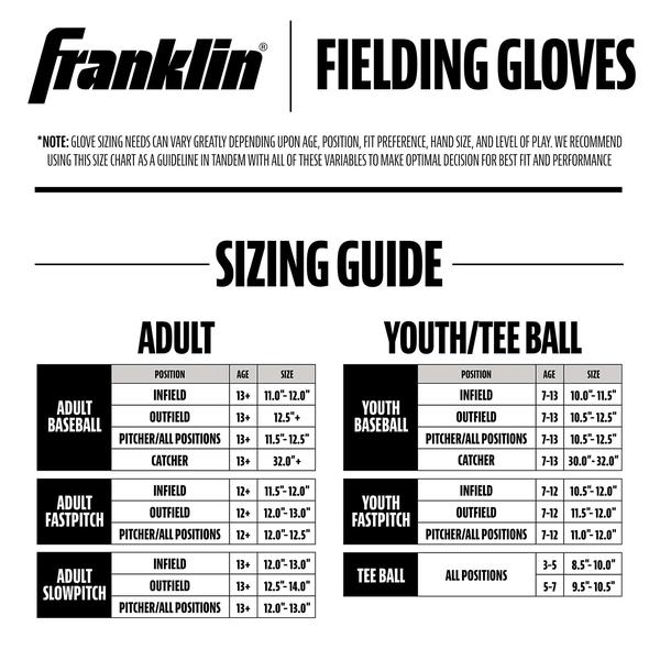 Imagem de Luva de teeball Franklin Sports Neo-Grip em material sintético de 9 cm