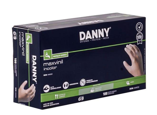 Imagem de Luva de Vinil Com Amido Danny transparente - Caixa 10 Dispenser DA-301CA