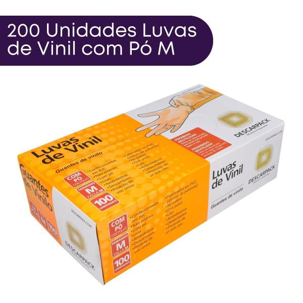 Imagem de Luva de Vinil Com Pó TAM M 200 Unidades - Descarpack