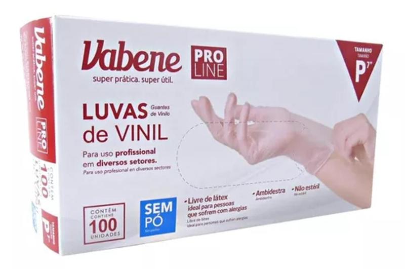 Imagem de Luva de vinil sem pó kit 2 caixas 200 und tamanho P