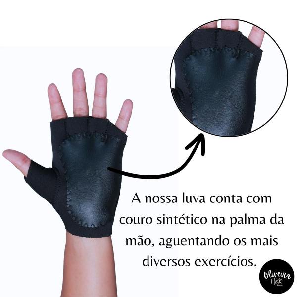 Imagem de Luva Dedeira Treino Original Treino Fitness Exercício Funcional Academia Musculação Contem o Par, Mais Proteção nos Seus Exercícios Diário