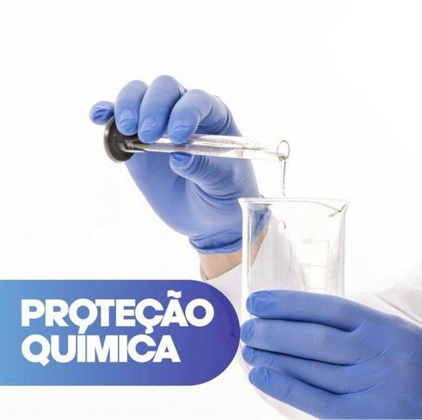 Imagem de Luva Descartável Sonic Azul Roxa S/pó Supermax 100un tam XG