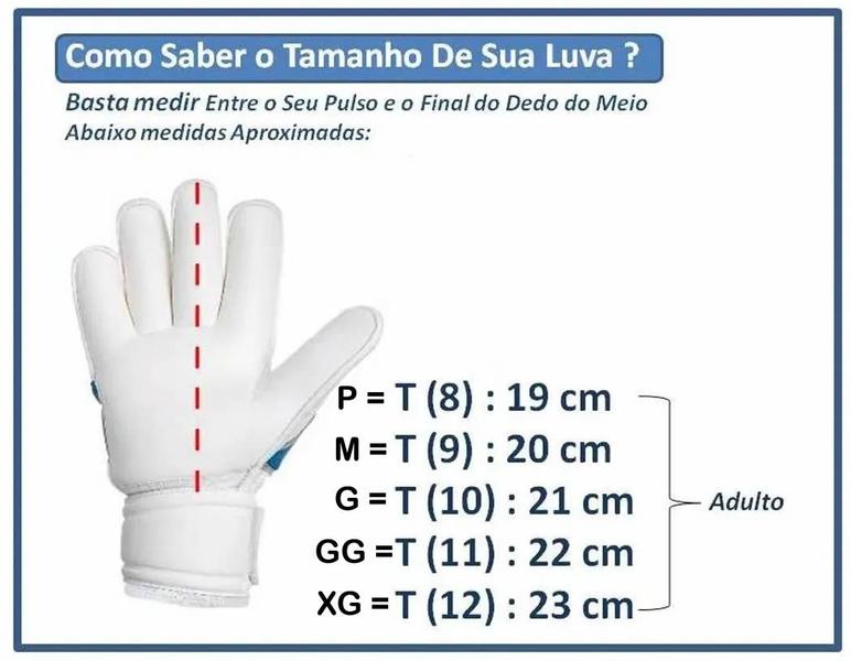 Luva Goleiro Futebol Campo - Bones - Adulto- Pentagol Imagem de Luva Goleiro Futebol Campo - Bones - Adulto- Pentagol