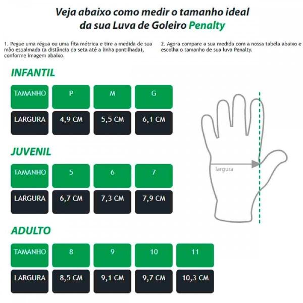 Imagem de Luva goleiro penalty delta 1 juvenil xxiii