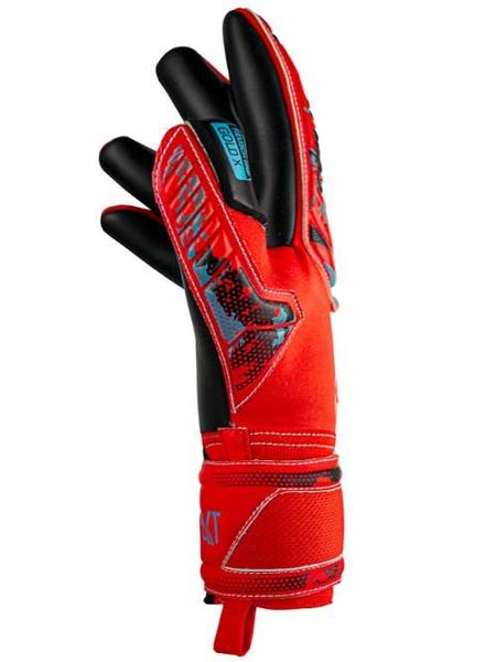 Imagem de Luva Goleiro Reusch Attrakt Gold X - Red/Blue/Black - Tam 08