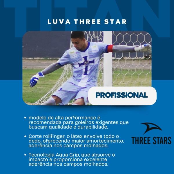 Imagem de Luva Goleiro Three Stars Titan