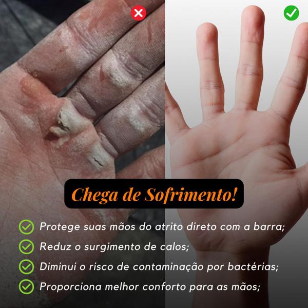 Imagem de LUVA HAND GRIP AZUL Exercício Funcional MAIOR ADERÊNCIA NA BARRA FIXA