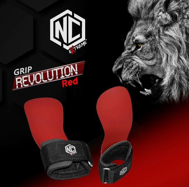 Imagem de Luva Hand Grip Palmar Cross Revolution Vermelha NC Extreme