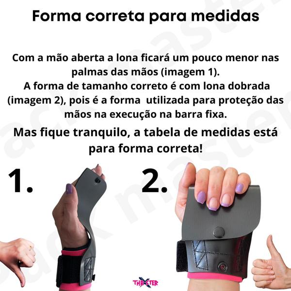 Luva hand grip pull up cross barra fixa premium botão - ThrXster Imagem de Luva hand grip pull up cross barra fixa premium botão