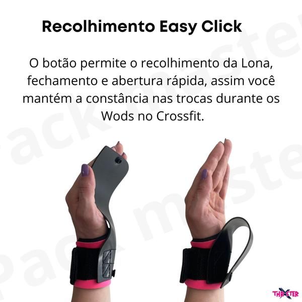 Luva hand grip pull up cross barra fixa premium botão - ThrXster Imagem de Luva hand grip pull up cross barra fixa premium botão