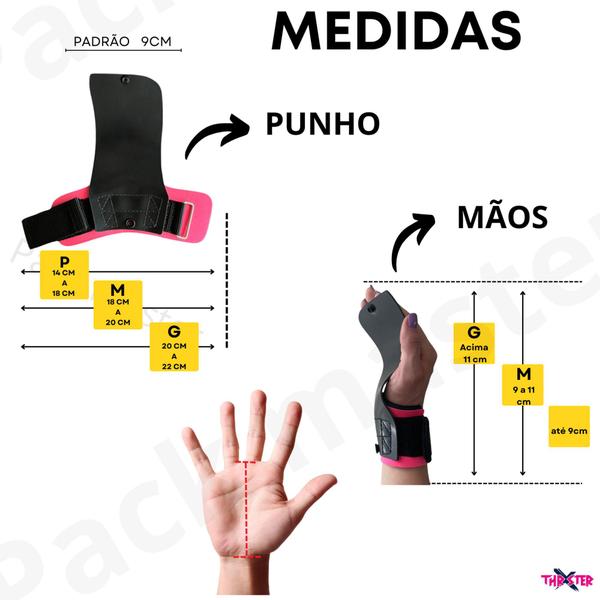 Luva hand grip pull up cross barra fixa premium botão - ThrXster Imagem de Luva hand grip pull up cross barra fixa premium botão