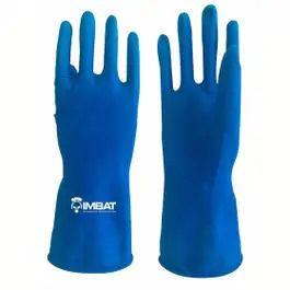 Imagem de Luva Imbat Latex Azul Forrada 7" M - 1 Par