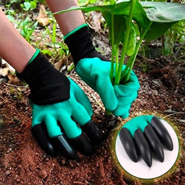 Imagem de  Luva Jardinagem Com Garra Protege Cava E Planta