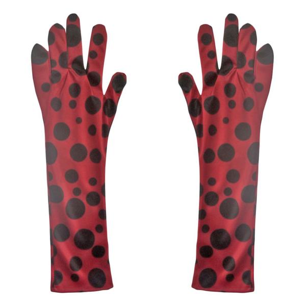 Imagem de Luva Ladybug Vermelha com Bolinhas Pretas Longa - 40cm