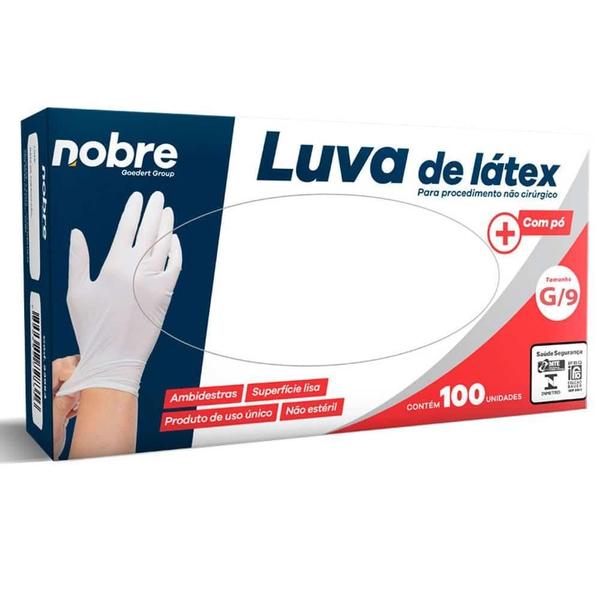 Imagem de Luva Latex C/Po Proced Nao Cirurgico C/100Unid. Nao Esteril