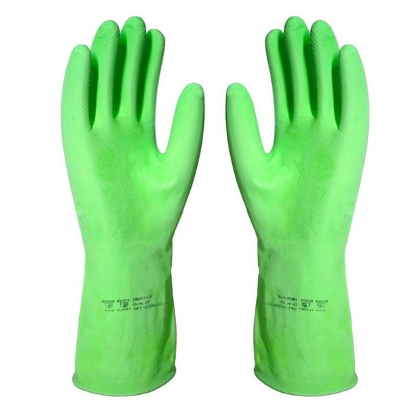 Imagem de Luva Latex Forrada Verde Tam G Imbat