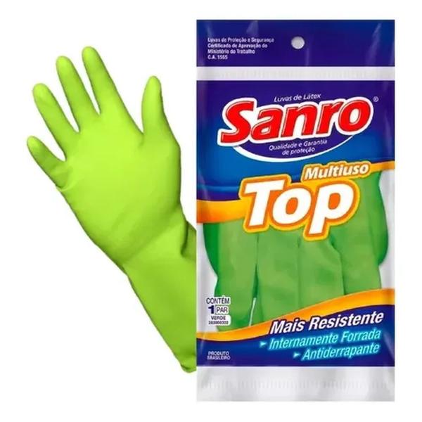 Imagem de Luva Latex G Sanro - Verde