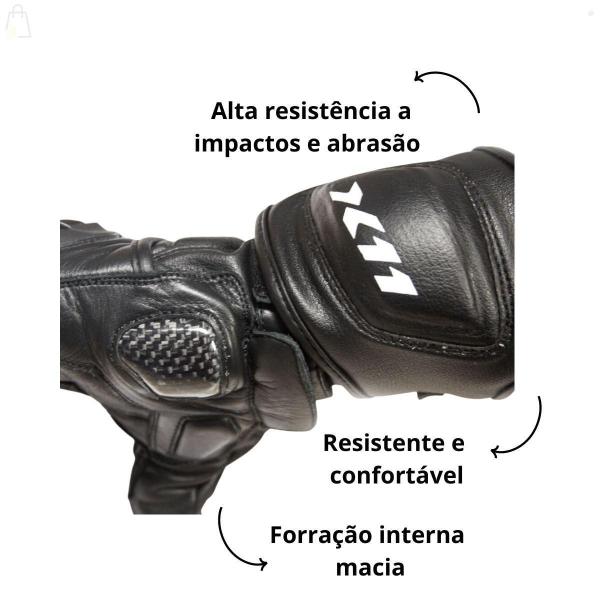 Imagem de Luva Moto Epic X11 Motociclista Alta Proteção