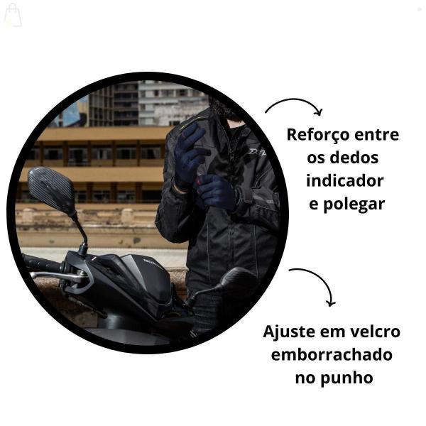 Imagem de Luva Moto X11 Nitro 4 Bike Motociclista Alta Proteção