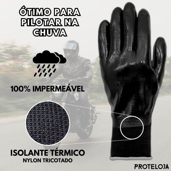 Imagem de Luva Motoqueiro Impermeável Motoboy Termica Térmica Frio Moticiclista