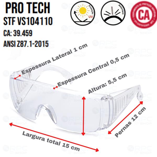 Imagem de Luva Multi Tato Ca Oculos Proteção Epi Ampla Visão Sobrepor Manutenção Segurança Trabalho Pedreiro