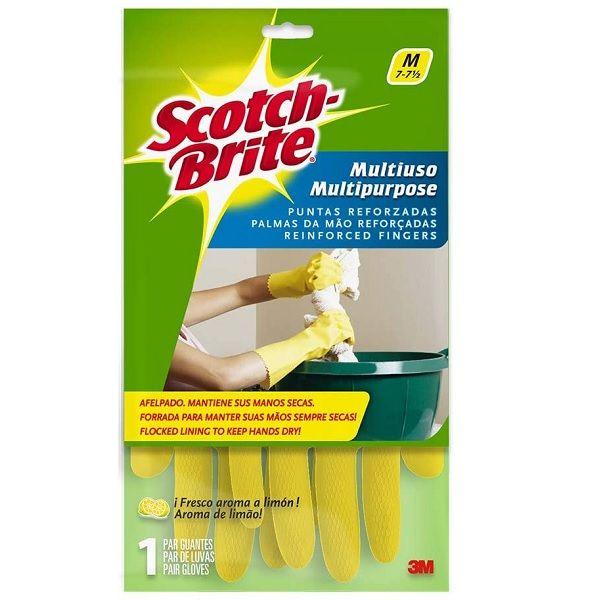 Imagem de Luva Multiuso SCOTCH-BRITE Tamanho M Amarela 3M