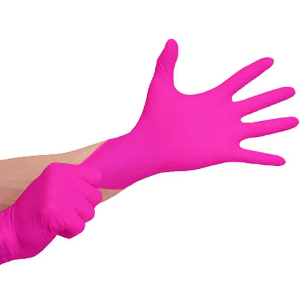 Luva Nitrílica Medix Rosa Tam P 100 unidades Imagem de Luva Nitrílica Medix Rosa Tam P 100 unidades