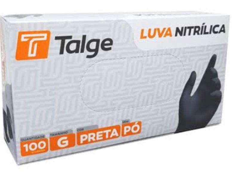 Luva Nitrílica Para Tatuador, Tattoo, Estúdio De Tatuagem e Estética Cor Preta Tam. G Profissional - TALGE Imagem de Luva Nitrílica Para Tatuador, Tattoo, Estúdio De Tatuagem e Estética Cor Preta Tam. G Profissional