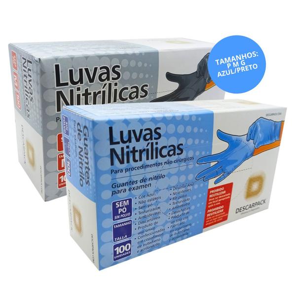 Imagem de Luva Nitrilica S/ Po Cx Com 100 Un