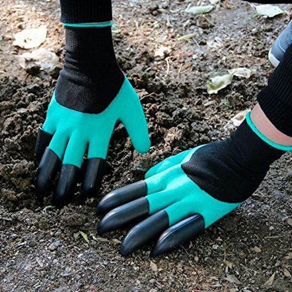 Imagem de Luva Para Jardinagem Com Garras Cavar Jardim Planta Protetora Par