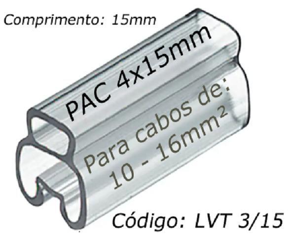 Imagem de Luva plastica transp. lvt-3/15 thermo p/ fios 10-16.0mm - pct c/1000pcs (proauto)