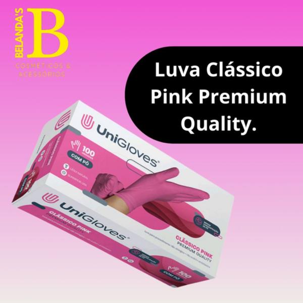 Imagem de Luva proc c/ po classico premium quality pink - tam: p