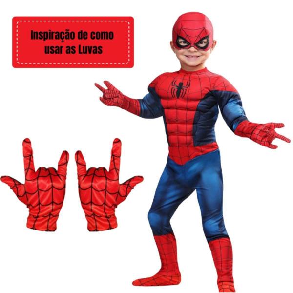 Imagem de Luva Spider Man Homem Aranha Fantasia Infantil e Adulto 24 cm