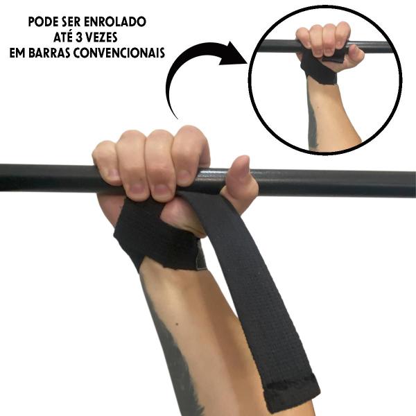 Imagem de Luva Strap Tala Academia Musculação para Puxadas Fitness