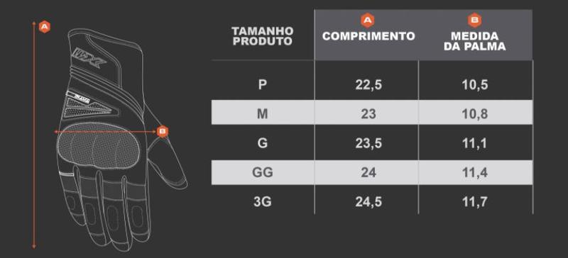 Imagem de Luva Tatic X Verão Touch Screen Motociclista Moto Proteção