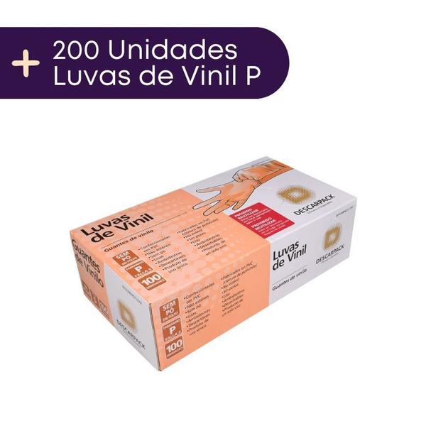 Imagem de Luva Vinil Sem Pó Com 200 Unidades Tamanho P - Descarpack