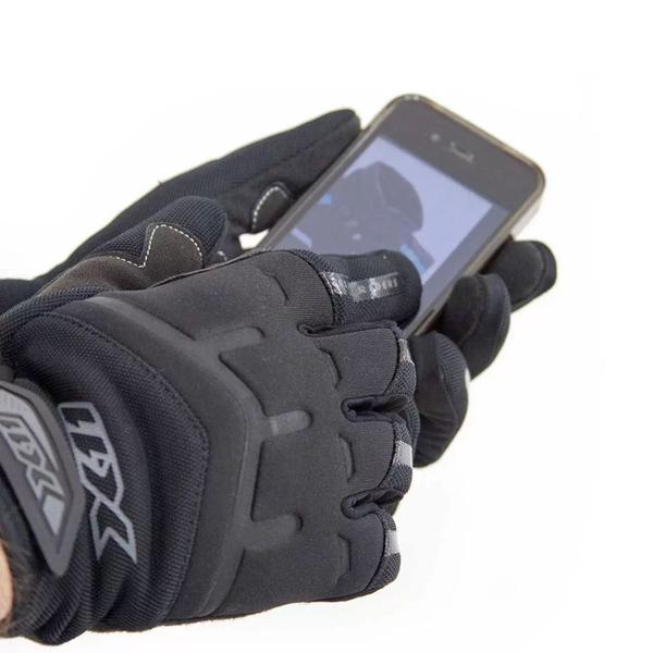 Imagem de Luva X11 Fit X Preta Motociclista Delivery Frio Inverno Touch Screen