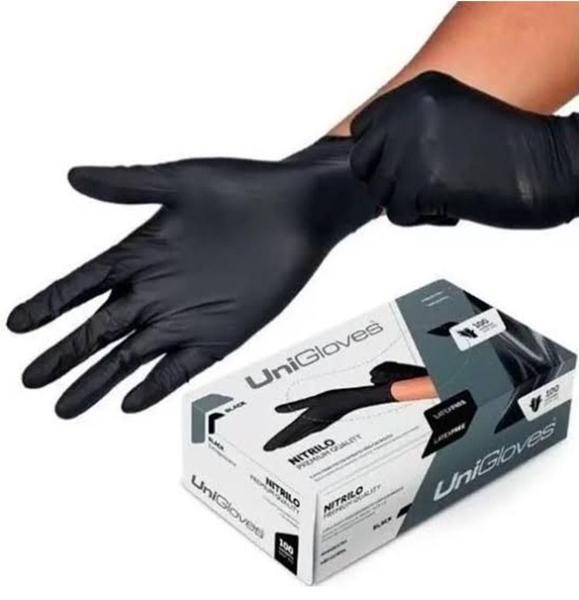 Imagem de Luvas Classico Latex Com Pó Black Pequeno Não Esteril