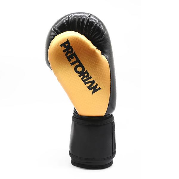 Imagem de Luvas de boxe muay thai pretorian black line gold