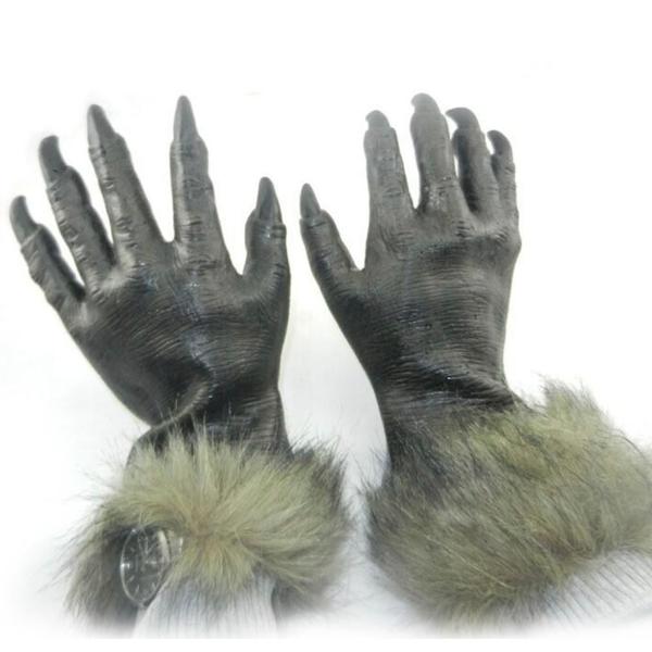 Imagem de Luvas de cosplay Wokex Wolf Claws, fantasia de festa em bar de Halloween