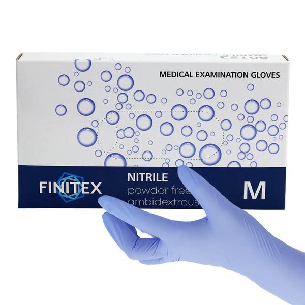 Luvas de exame de nitrilo descartáveis FINITEX 1000 unidades - 3,2 mil Imagem de Luvas de exame de nitrilo descartáveis FINITEX 1000 unidades - 3,2 mil
