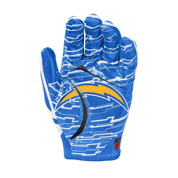 Imagem de Luvas de futebol Wilson NFL Stretch Fit Adult Los Angeles Chargers