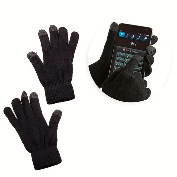 Imagem de Luvas De Lã Touch Screen Celular Tablet Inverno Quente Moda Esporte Corrida Esqui Ciclismo Ar Livre Dirigir Pilotar