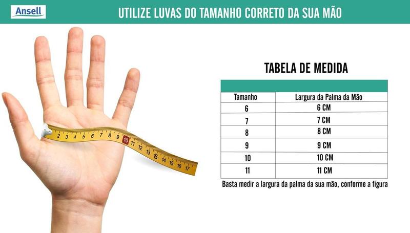 Imagem de Luvas de proteção Ansell EDGE 48-305 Multiuso Nylon Com Banho de Látex Ótimo Tato