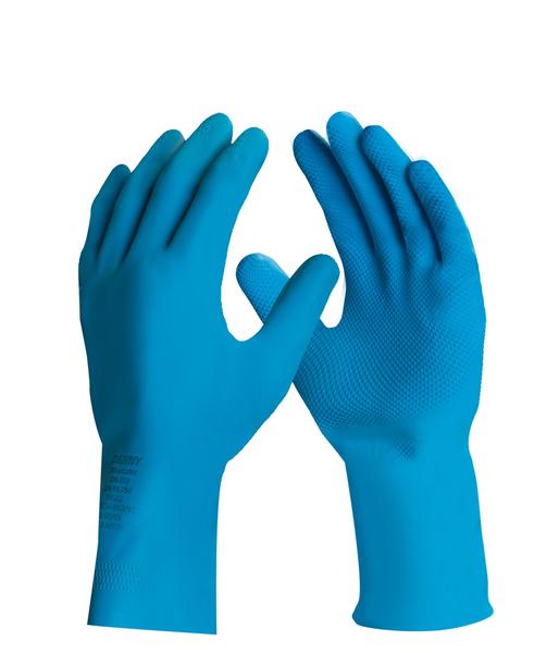 Imagem de Luvas de proteção Danny Silver Latex Azul DA-350T